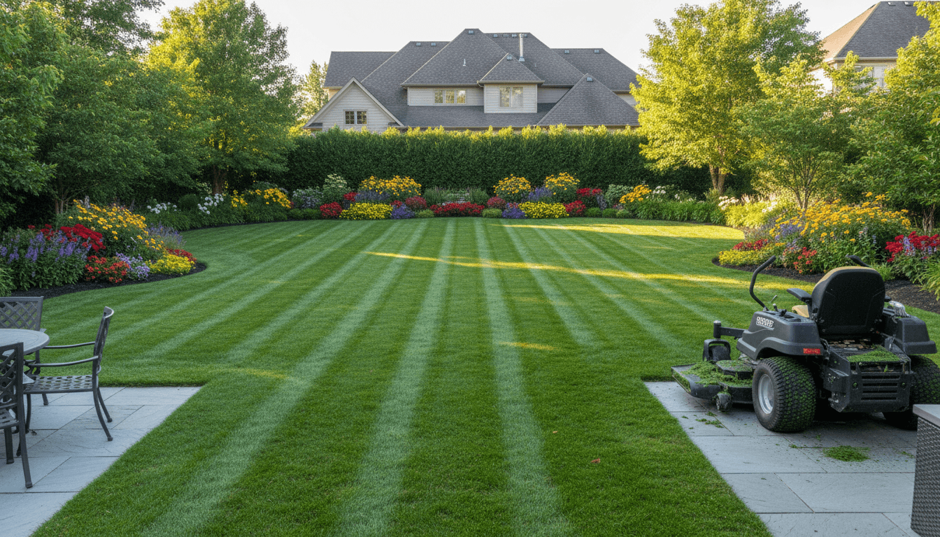 Well-maintained backyard in a Toronto neighborhood